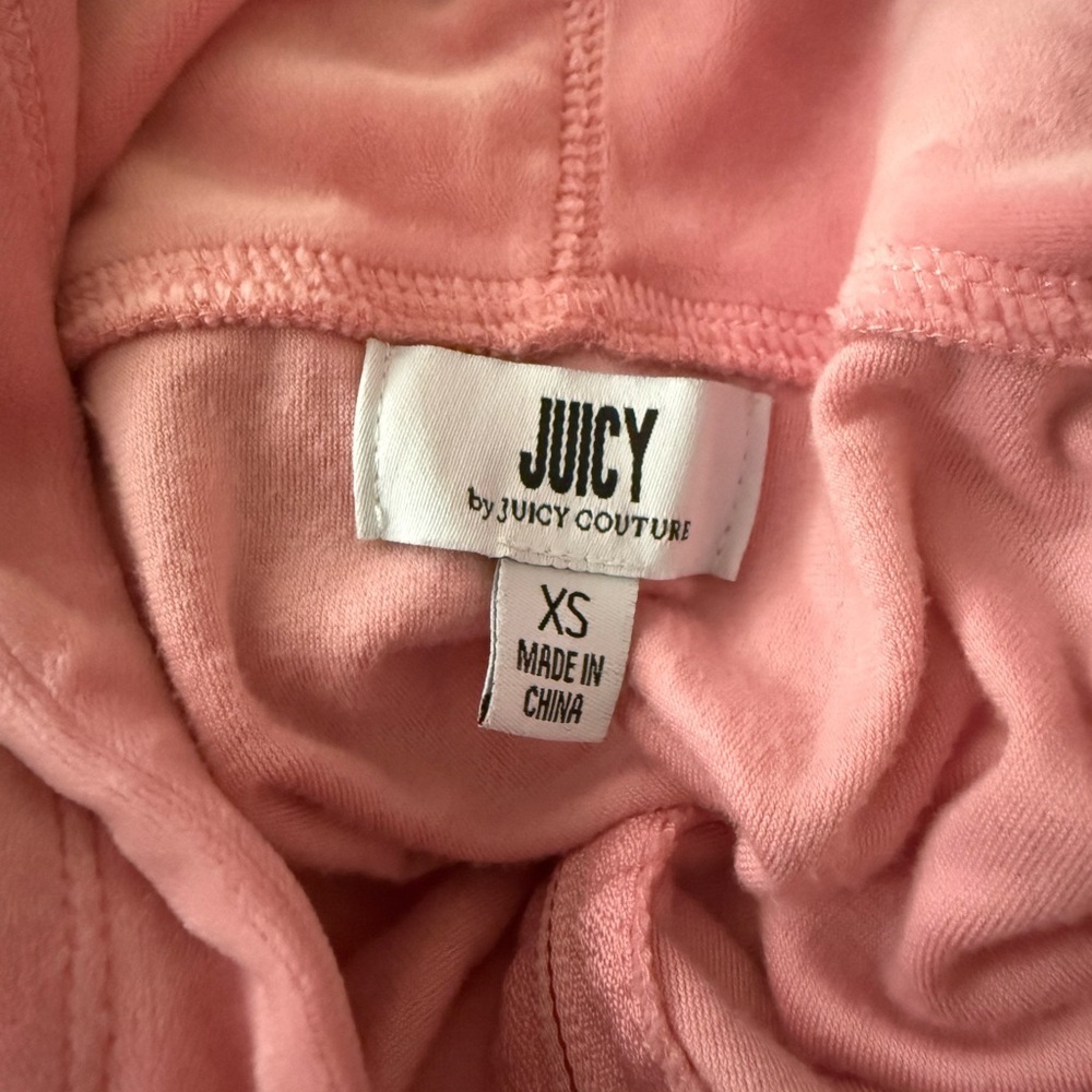 JUICY by Juicy Couture - Pink Velour Jumpsuit CP1 - Picture 4 of 5